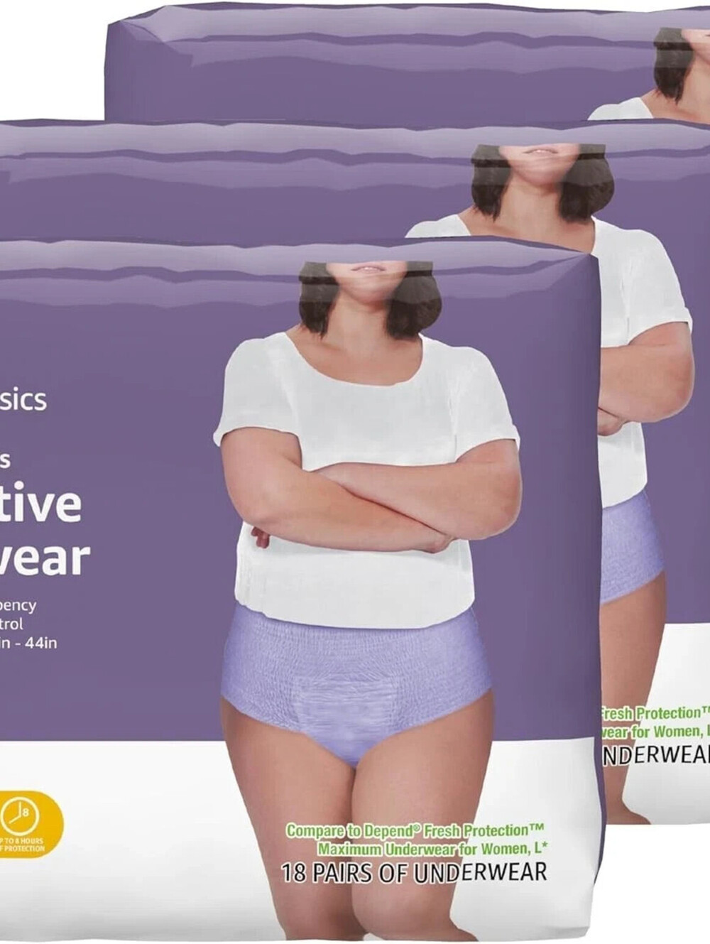 **SOLD** Amazon Basics Incontinence Underwear for Women, 54 Count